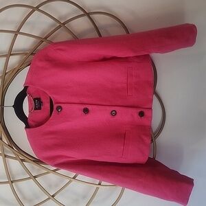 J Crew Collection lady bomber jacket in cotton-blend bouclé